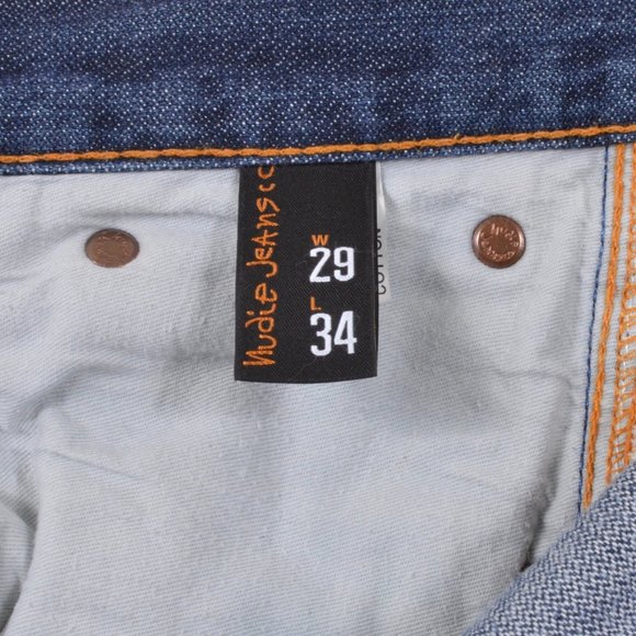 Nudie Jeans 🇮🇹 29 Slim Jim Dry Broken Twill Cotton Jean - Picture 5 of 8